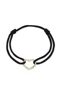 Kabbalah náramok s pozláteným srdcom 13093.3 black Obrázok pre Kabbalah náramok s pozláteným srdcom 13093.3 black