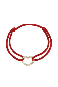 Kabbalah náramok s pozláteným strieborným srdcom 13093.3 red Obrázok pre Kabbalah náramok s pozláteným strieborným srdcom 13093.3 red