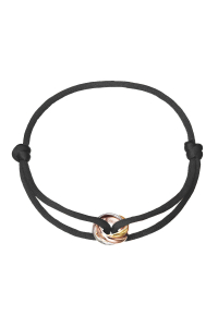 Kabbalah náramok s trojfarebnými krúžkami 13092.3 black Obrázok pre Kabbalah náramok s trojfarebnými krúžkami 13092.3 black