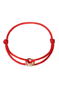 Kabbalah náramok s trojfarebnými krúžkami 13092.3 red Obrázok pre Kabbalah náramok s trojfarebnými krúžkami 13092.3 red