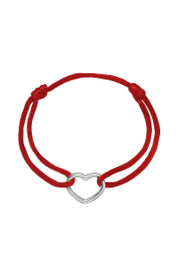 Kabbalah náramok so strieborným srdcom 13093.3 red Obrázok pre Kabbalah náramok so strieborným srdcom 13093.3 red