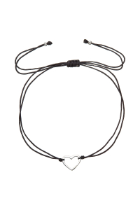 Kabbalah náramok so strieborným srdiečkom 13042.3 black Obrázok pre Kabbalah náramok so strieborným srdiečkom 13042.3 black