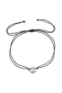 Kabbalah náramok so strieborným štvorlístkom 13047.3 black Obrázok pre Kabbalah náramok so strieborným štvorlístkom 13047.3 black