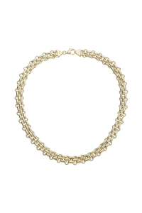 Obrázok pre Masívny náhrdelník z pozlátených článkov 72095