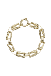 Obrázok pre Mohutný náramok z pozlátených článkov 73062