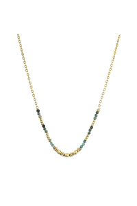 Obrázok pre Náhrdelník oceľový s africkým tyrkysom 42013.3