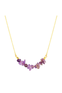 Náhrdelník s kameňom ametyst 42037.3 oceľ Obrázok pre Náhrdelník s kameňom ametyst 42037.3 oceľ