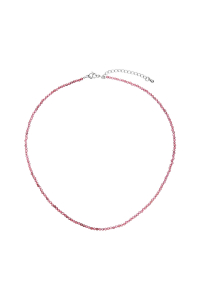 Náhrdelník s ružovými opálmi 42012.3 oceľ Obrázok pre Náhrdelník s ružovými opálmi 42012.3 oceľ