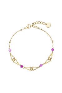 Náramok oceľový s ametystom 43073.3 Obrázok pre Náramok oceľový s ametystom 43073.3