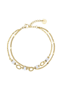 Náramok oceľový s bielym jadeitom 43064.1 Obrázok pre Náramok oceľový s bielym jadeitom 43064.1