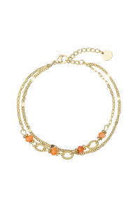 Náramok oceľový s červeným achátom 43064.3 Obrázok pre Náramok oceľový s červeným achátom 43064.3