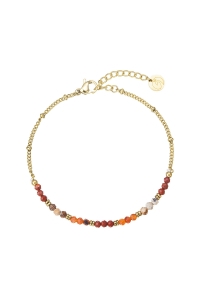 Náramok oceľový s červeným achátom 43067.3 Obrázok pre Náramok oceľový s červeným achátom 43067.3