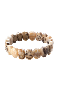 Náramok s minerálnymi kameňmi jaspis svetlý 43057.3 Obrázok pre Náramok s minerálnymi kameňmi jaspis svetlý 43057.3