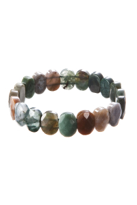 Obrázok pre Náramok s minerálnymi kameňmi nefrit 43057.3