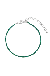 Obrázok pre Náramok so zelenými syntetickými kameňmi 43055.3 oceľ