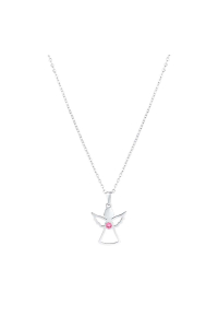 Náhrdelník anjel so Swarovski kryštálmi 42043.3 ružový Obrázok pre Náhrdelník anjel so Swarovski kryštálmi 42043.3 ružový