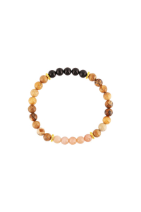 Oceľový náramok s minerálnymi kameňmi achát, jaspis 43080.3 Obrázok pre Oceľový náramok s minerálnymi kameňmi achát, jaspis 43080.3