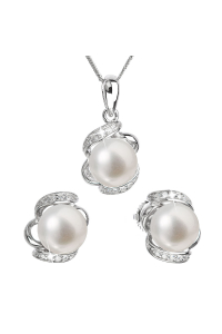 Obrázok pre Perlová súprava z riečnych perál biela 29017.1