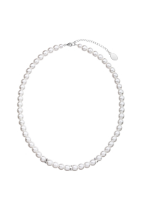 Obrázok pre Perlový náhrdelník biely 32012.1