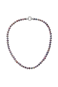 Obrázok pre Perlový náhrdelník z pravých riečnych perál modrý 22001.3 dk.peacock