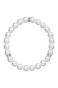 Obrázok pre Perlový náramok biely 33017.1
