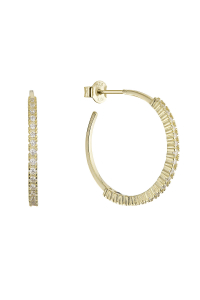 Pozlátené kruhy so zirkónmi 11775.1 Obrázok pre Pozlátené kruhy so zirkónmi 11775.1