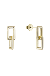 Pozlátené náušnice dvojité obdĺžniky 61150 Obrázok pre Pozlátené náušnice dvojité obdĺžniky 61150