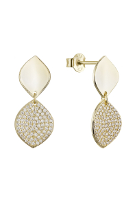 Pozlátené náušnice dvojitej kvapky 11788.1 Obrázok pre Pozlátené náušnice dvojitej kvapky 11788.1