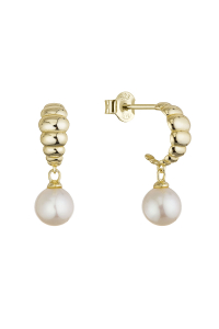 Pozlátené náušnice so zavesenou riečnou perlou 21126.1 Obrázok pre Pozlátené náušnice so zavesenou riečnou perlou 21126.1