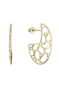 Pozlátené náušnice s moderným vzorom 61171 Obrázok pre Pozlátené náušnice s moderným vzorom 61171