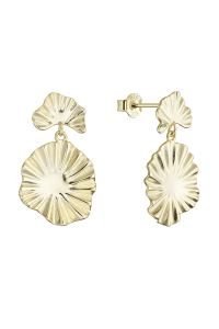 Pozlátené náušnice s vlnitým dizajnom 61170 Obrázok pre Pozlátené náušnice s vlnitým dizajnom 61170