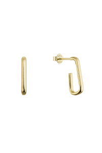 Pozlátené strieborné náušnice 61116 Obrázok pre Pozlátené strieborné náušnice 61116