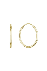 Pozlátené strieborné náušnice kruhy 61002 Obrázok pre Pozlátené strieborné náušnice kruhy 61002