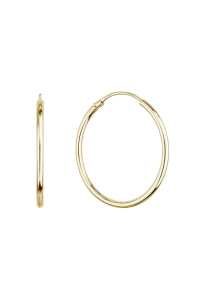Pozlátené strieborné náušnice kruhy 61003 Obrázok pre Pozlátené strieborné náušnice kruhy 61003
