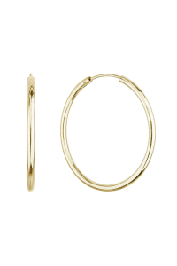 Pozlátené strieborné náušnice kruhy 61005 Obrázok pre Pozlátené strieborné náušnice kruhy 61005