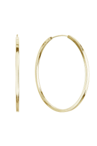 Pozlátené strieborné náušnice kruhy 61009 Obrázok pre Pozlátené strieborné náušnice kruhy 61009