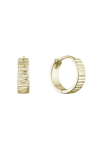 Pozlátené strieborné náušnice kruhy plastický vzor 61089 Obrázok pre Pozlátené strieborné náušnice kruhy plastický vzor 61089