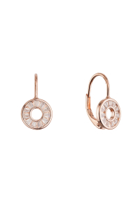 Pozlátené strieborné náušnice krúžok ananás 11719.1 rose gold Obrázok pre Pozlátené strieborné náušnice krúžok ananás 11719.1 rose gold