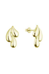 Obrázok pre Pozlátené strieborné náušnice stekajúce kvapky 61083