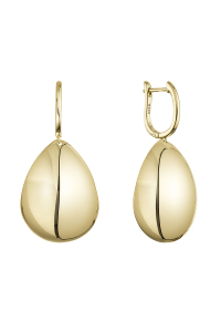 Obrázok pre Pozlátené strieborné náušnice veľké slzy 61108