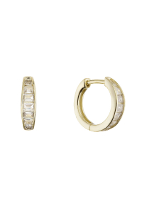 Obrázok pre Pozlátené zdobené kruhy so zirkónmi 11767.1