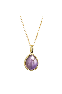 Pozlátený náhrdelník s ametystom 12156.3 Obrázok pre Pozlátený náhrdelník s ametystom 12156.3