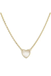 Pozlátený náhrdelník s perleťovým srdiečkom 12185.1 Obrázok pre Pozlátený náhrdelník s perleťovým srdiečkom 12185.1