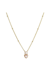 Pozlátený náhrdelník s riečnou perlou srdiečko 22055.1 Obrázok pre Pozlátený náhrdelník s riečnou perlou srdiečko 22055.1