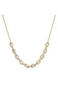 Pozlátený náhrdelník so zirkónmi 12179.1 Obrázok pre Pozlátený náhrdelník so zirkónmi 12179.1