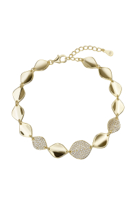 Pozlátený náramok s jemnými lesklými článkami 13106.1 Obrázok pre Pozlátený náramok s jemnými lesklými článkami 13106.1