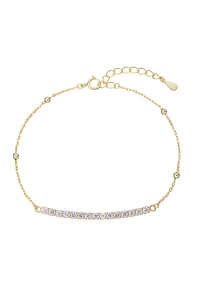 Pozlátený náramok so zirkónmi 13102.1 Obrázok pre Pozlátený náramok so zirkónmi 13102.1