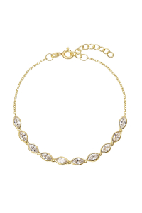 Pozlátený náramok so zirkónmi 13107.1 Obrázok pre Pozlátený náramok so zirkónmi 13107.1