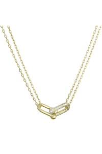 Pozlátený strieborný náhrdelník s elegantným uzlom a zirkónmi 12142.1 Obrázok pre Pozlátený strieborný náhrdelník s elegantným uzlom a zirkónmi 12142.1