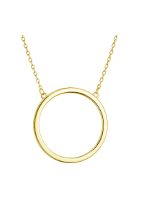 Pozlátený strieborný náhrdelník s krúžkom 62027 Obrázok pre Pozlátený strieborný náhrdelník s krúžkom 62027